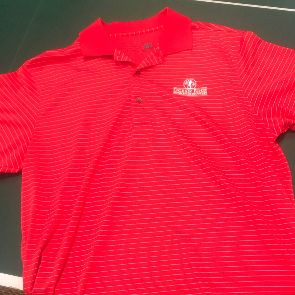 Jack Nicklaus Collared, Red, Ocean Edge Golf Shirt